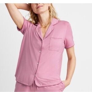 State of Day Soft Pink Button-Up Pajama Top